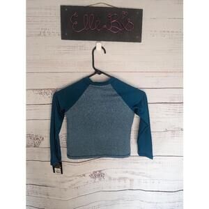 NWT Art Class Boys Teal/Blue Long Sleeve Swim Tee S